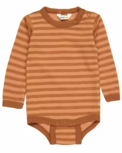 Joha Langarm-Body 618 - STRIPE BABY In Copper