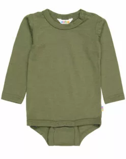 Joha Langarm-Body 619 - SINGLE WOOL In Dark Sage