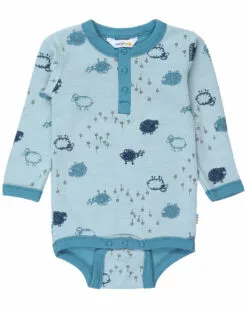 Joha Langarmbody 4039 SHEEP AOP In Blue