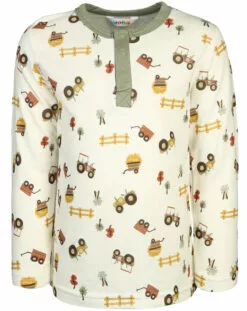 Joha Langarmshirt 4025 FARM In Green