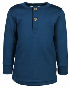 Joha Langarmshirt 4041 SINGLE WOOL In Dark Blue