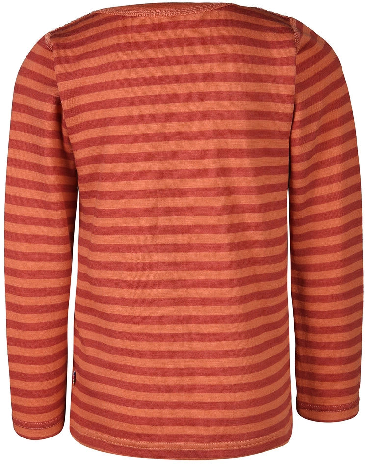 Joha Langarmshirt 4046 KIDS Aus Wolle In Red Stripe 4 Joha Langarmshirt 4046 KIDS Aus Wolle In Red Stripe – Bild 2