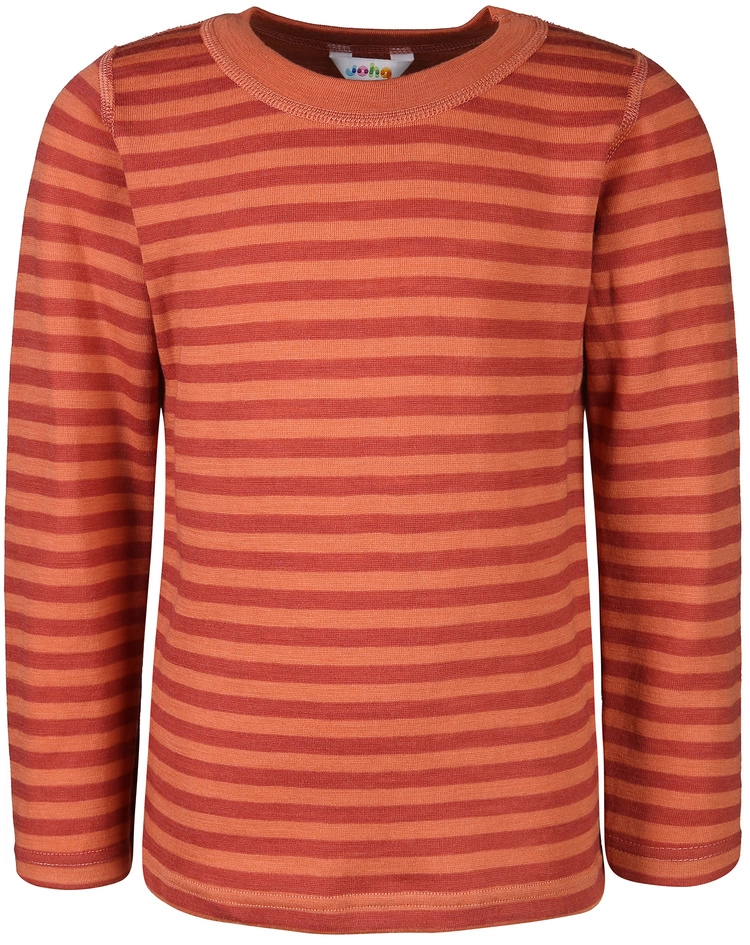 Joha Langarmshirt 4046 KIDS Aus Wolle In Red Stripe 3 Joha Langarmshirt 4046 KIDS Aus Wolle In Red Stripe
