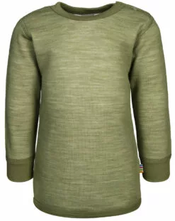 Joha Langarmshirt 616 - WOOD Mit Wolle In Salvie