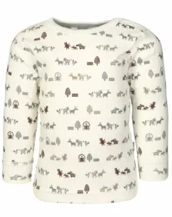 Joha Langarmshirt NATURE LIFE Gemustert In Weiß