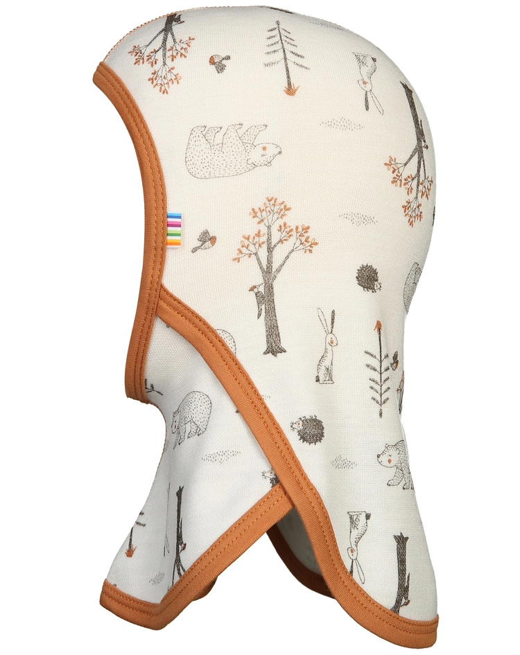 Joha Schlupfmütze 616 - WOOD AOP Mit Wolle In Copper 3 Joha Schlupfmütze 616 - WOOD AOP Mit Wolle In Copper