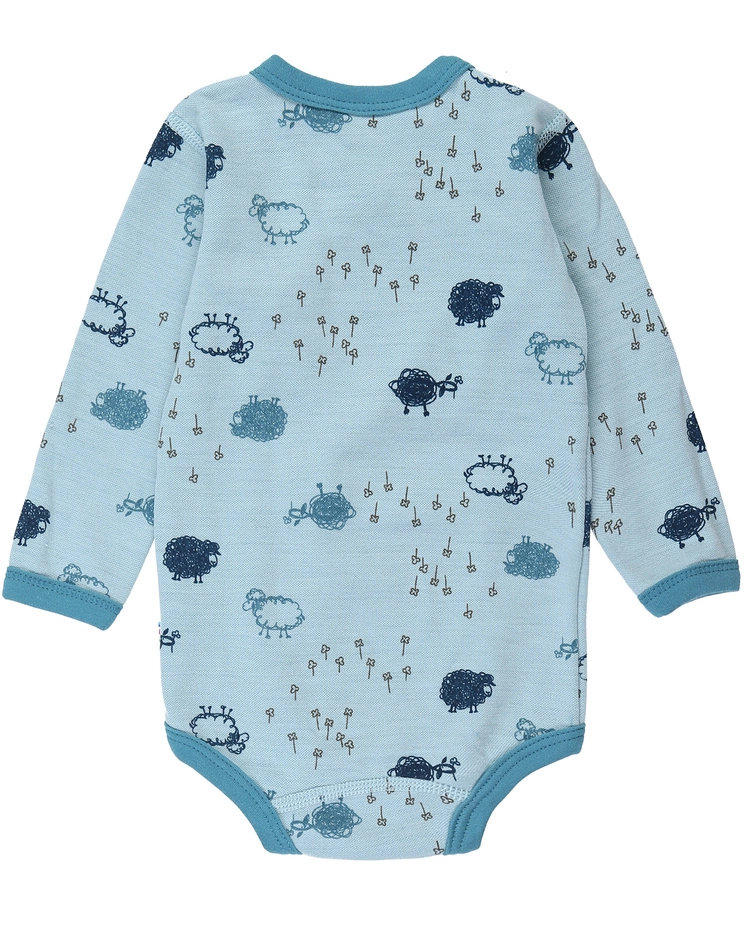 Joha Wickel-Langarmbody 4039 SHEEP AOP In Blue 4 Joha Wickel-Langarmbody 4039 SHEEP AOP In Blue – Bild 2