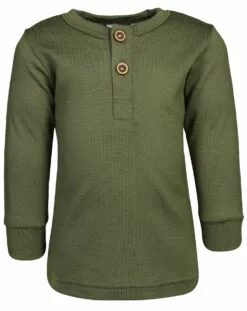 Joha Woll-Langarmshirt 619 - SINGLE WOOL In Dark Sage