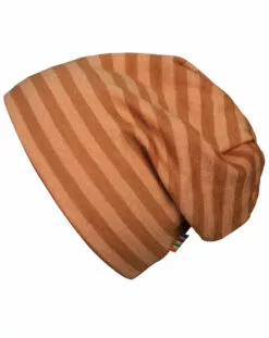 Joha Woll-Mütze 624 - STRIPE KIDS In Copper